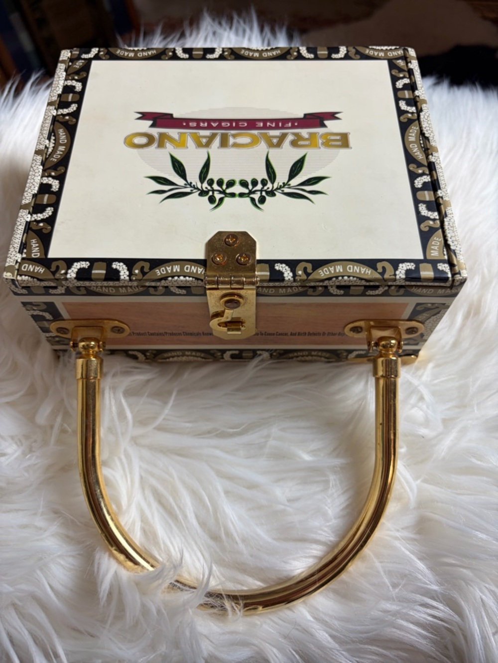 Vintage Braciano Pina Calada Cigar Box Purse. - Picture 2 of 4